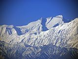 Mustang 03 01 Annapurna East, Annapurna Central, and Annapurna Main From Geiling Early Morning My favourite view of Annapurna in Upper Mustang is from Geiling. Here is a close up of Annapurnas East (8026m), Annapurna Central (8051m) and Annapurna (8091m) Main summits in the early morning. In front is the Grande Barriere.